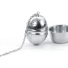 Tee-Ei Edelstahl für Tasse 40mm mit Ablage, 1 Stk.